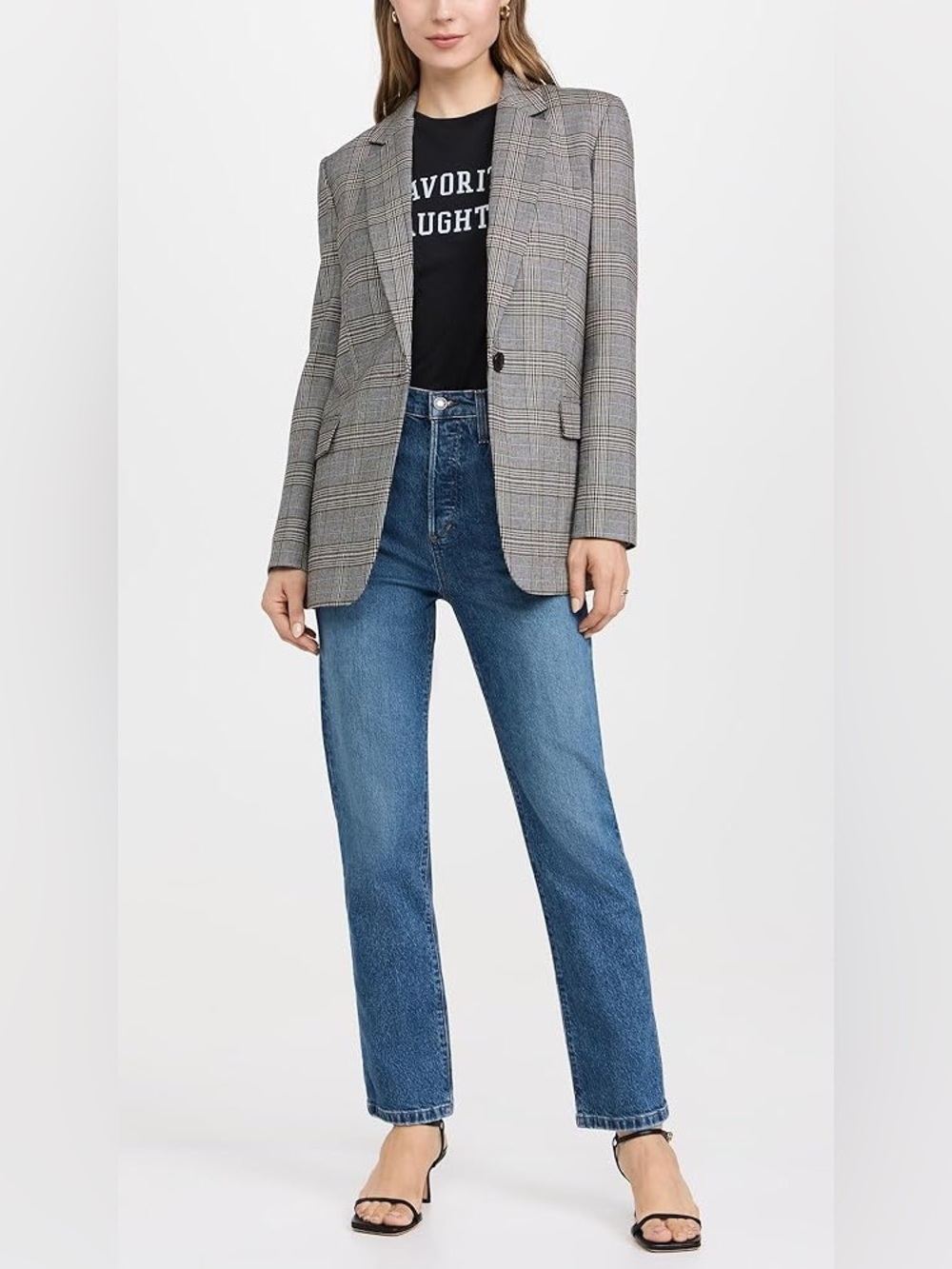 Favorite Daughter The Valentina Super High Rise Straight Jeans in Essex NWT - Picture 3 of 8